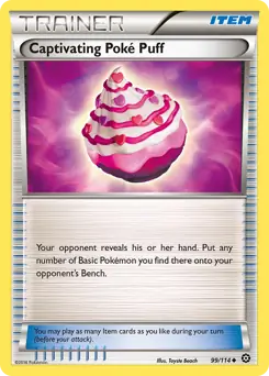 Captivating Poke Puff Pokemon card from Steam Siege