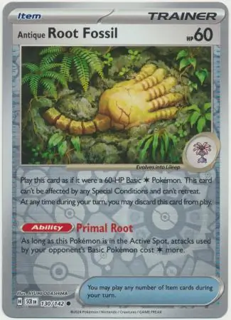 Antique Root Fossil Reverse Holo