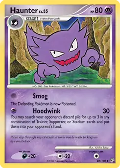 Haunter Pokemon card from Stormfront