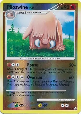 Piloswine Reverse Holo