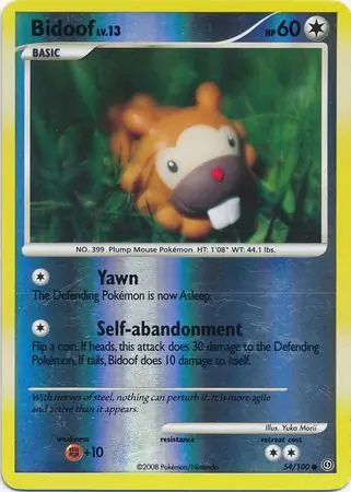 Bidoof Reverse Holo