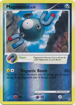Magnemite Reverse Holo Pokemon card from Stormfront