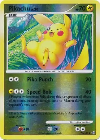 Pikachu Reverse Holo