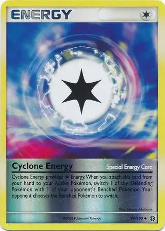 Cyclone Energy Reverse Holo Pokemon card from Stormfront