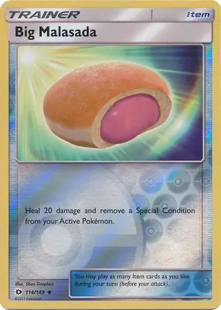 Big Malasada Reverse Holo Pokemon card from Sun & Moon