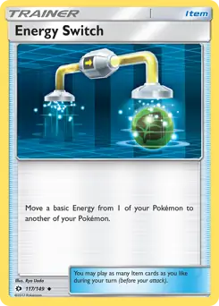 Energy Switch Pokemon card from Sun & Moon