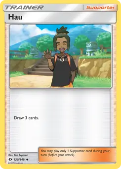 Hau Pokemon card from Sun & Moon