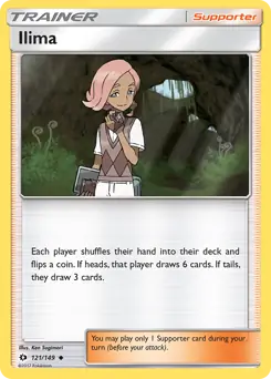 Ilima Pokemon card from Sun & Moon