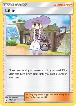 Lillie Pokemon card from Sun & Moon