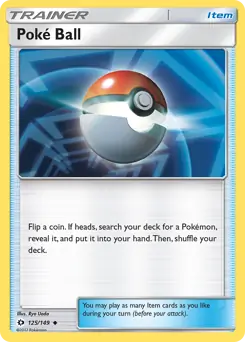 Poke Ball Pokemon card from Sun & Moon