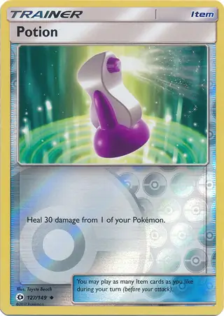 Potion Reverse Holo Pokemon card from Sun & Moon