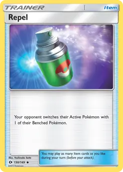 Repel Pokemon card from Sun & Moon