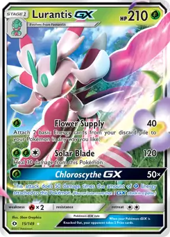 Lurantis GX Pokemon card from Sun & Moon