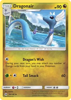 Dragonair Pokemon card from Sun & Moon