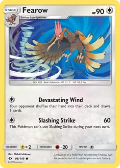 Fearow Pokemon card from Sun & Moon