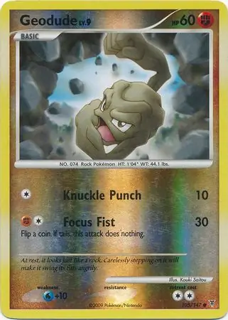 Geodude Reverse Holo