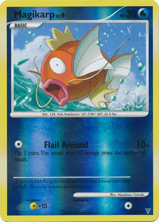Magikarp Reverse Holo Pokemon card from Supreme Victors