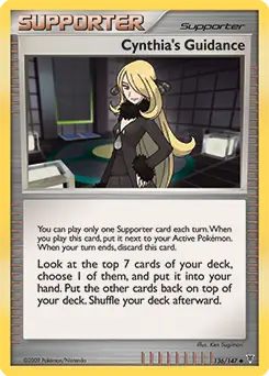 Cynthia's Guidance Pokemon card from Supreme Victors