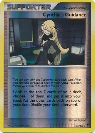 Cynthia's Guidance Reverse Holo Pokemon card from Supreme Victors