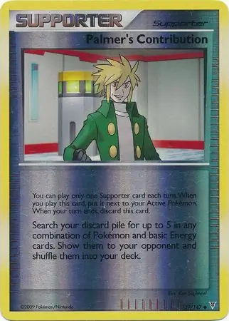 Palmer's Contribution Reverse Holo Pokemon card from Supreme Victors