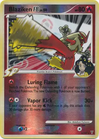 Blaziken FB Reverse Holo Pokemon card from Supreme Victors