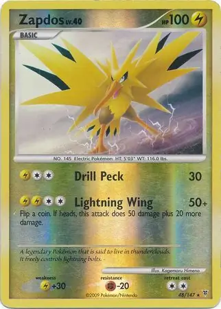 Zapdos Reverse Holo