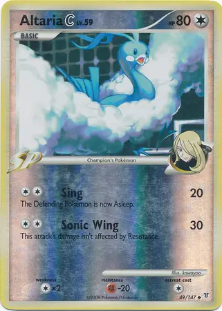 Altaria C Reverse Holo Pokemon card from Supreme Victors