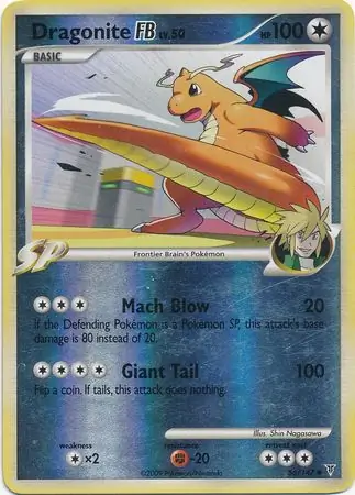 Dragonite FB Reverse Holo Pokemon card from Supreme Victors