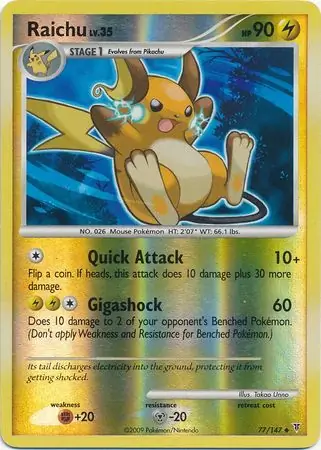 Raichu Reverse Holo