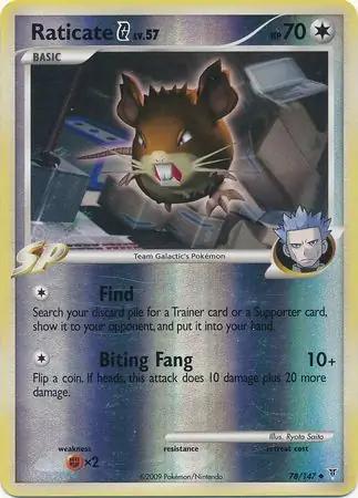 Raticate G Reverse Holo