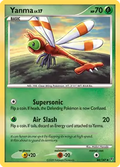 Yanma Pokemon card from Supreme Victors