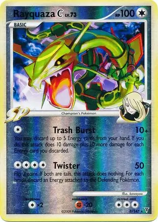 Rayquaza C Reverse Holo Pokemon card from Supreme Victors