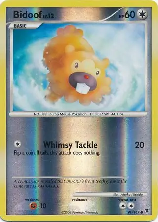 Bidoof Reverse Holo