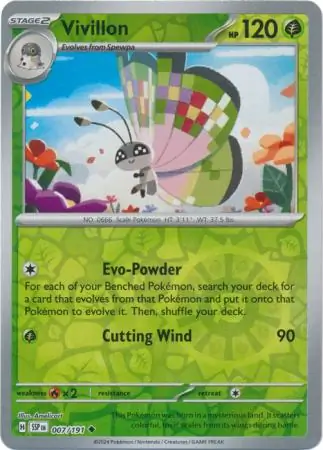 Vivillon Reverse Holo