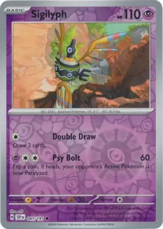 Sigilyph Reverse Holo