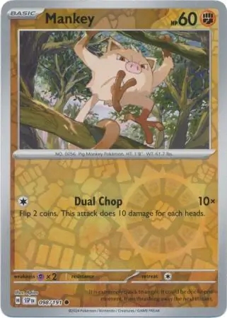 Mankey Reverse Holo