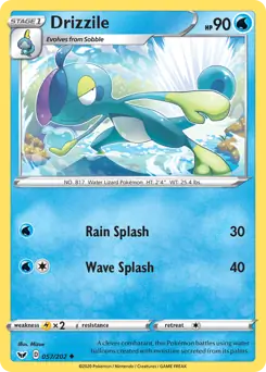 Drizzile Pokemon card from Sword & Shield