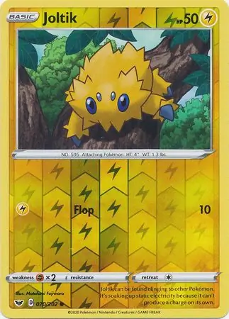 Joltik Reverse Holo Pokemon card from Sword & Shield