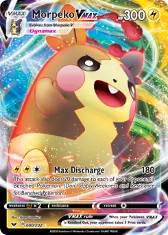 Morpeko VMAX Pokemon card from Sword & Shield