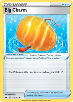 Big Charm Pokemon card from Sword & Shield