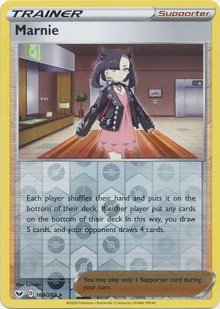 Marnie Reverse Holo Pokemon card from Sword & Shield