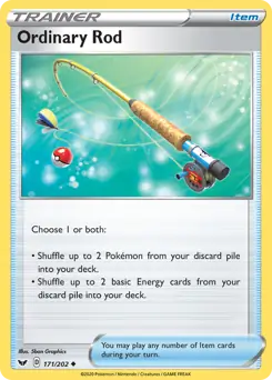 Ordinary Rod Pokemon card from Sword & Shield
