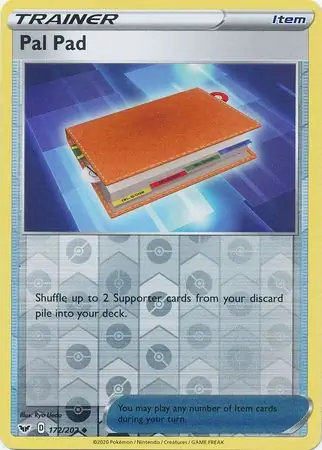 Pal Pad Reverse Holo Pokemon card from Sword & Shield