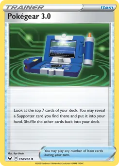 Pokegear 3.0 Pokemon card from Sword & Shield
