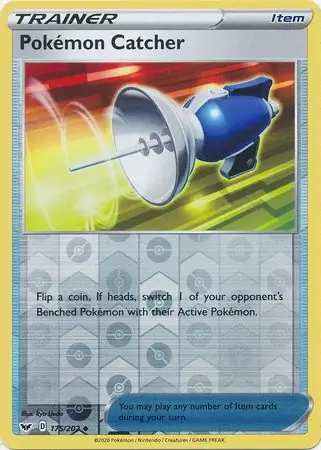 Pokemon Catcher Reverse Holo Pokemon card from Sword & Shield