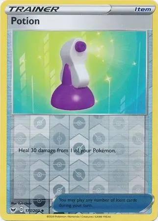 Potion Reverse Holo Pokemon card from Sword & Shield