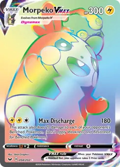 Morpeko VMAX Secret Pokemon card from Sword & Shield
