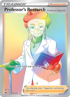 Professor's Research Secret Pokemon card from Sword & Shield