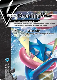 Greninja V-UNION Pokemon card from Sword & Shield Promo