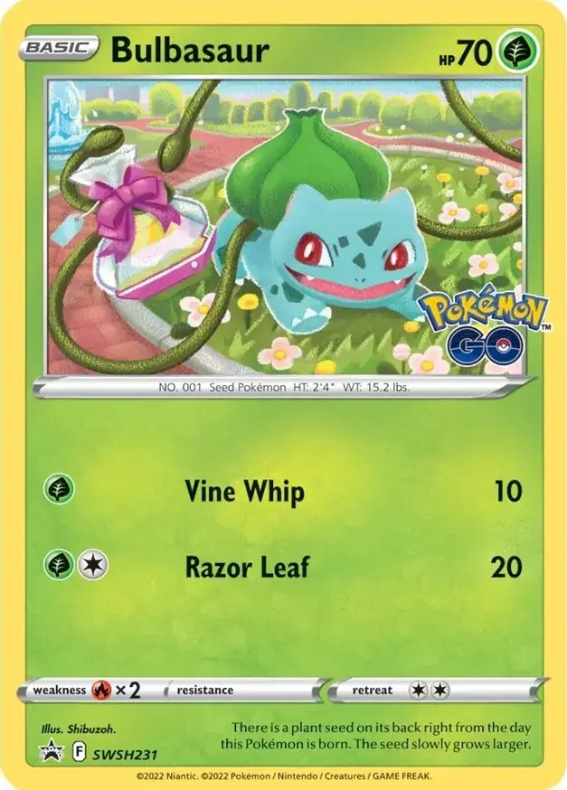 Bulbasaur Pokemon card from Sword & Shield Promo